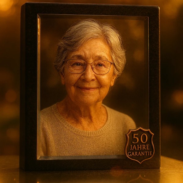 Grabbild Kristall Glas